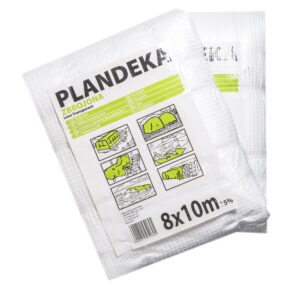 Plandeka PE zbrojona leno przeźroczysta 5x5m 100g/m2