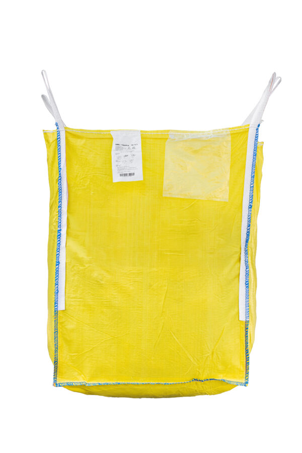 Worek Big Bag otwarty na odpady i gruz, żółty, 90x90x120cm, 160g/m2, nośność 1000kg - obrazek 2