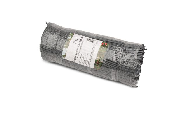 Wężyk sadowniczy cięty do mocowania roślin 4x0,5mm, odcinki 35cm, 2kg szary