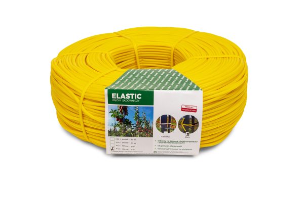Wężyk sadowniczy elastic 4x0,5mm żółty rolka 5kg