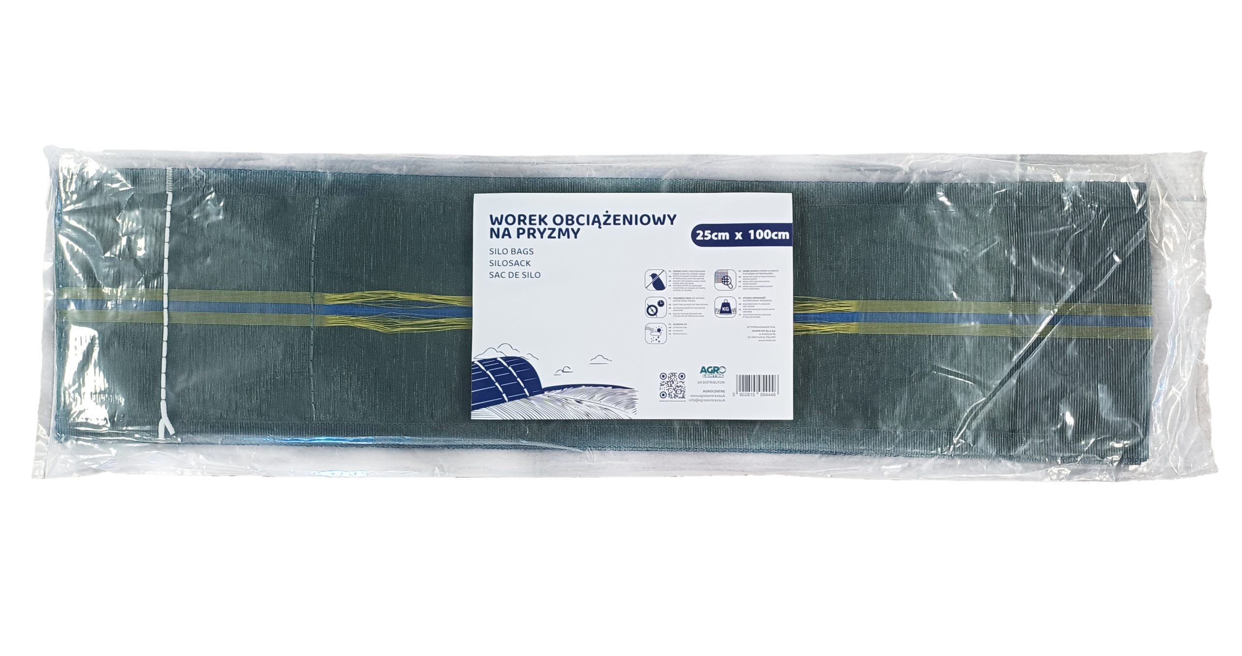 Worek obciążeniowy ze sznurkiem 25x100cm do pryzmy, kiszonki, flizu - Bild 3