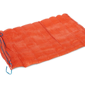 Worek ażurowy z zaciągiem 50x85cm 25kg pomarańczowy