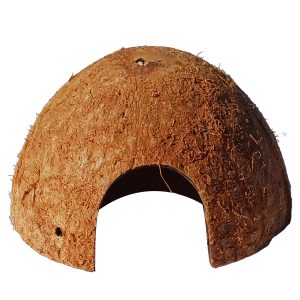 Domek kryjówka z 1/2 łupiny orzecha kokosowego