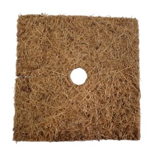 Mata ściółkująca kokosowa kwadratowa do mulczowania 15x15cm dla doniczki 2,5L